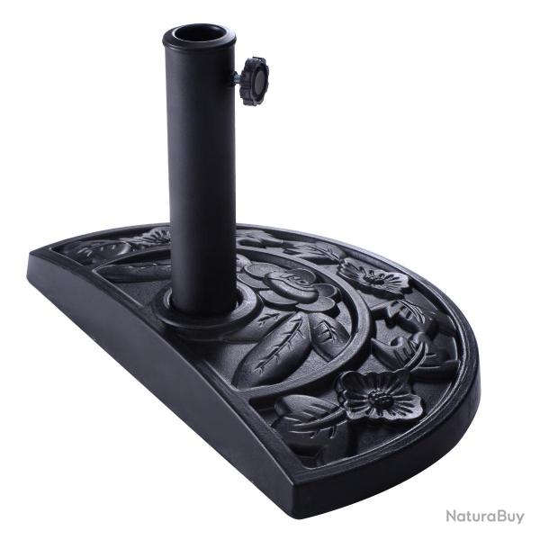 Base/pied de parasol support pour parasol de diam�tre de 3 8mm ou 48mm base de parasol en r�sine no