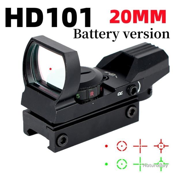 Lunette de vise  4 points rouge -**HD101---20MM Paiement en 3 ou 4 fois -LIVRAISON GRATUITE !