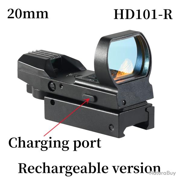 Lunette de vise  4 points rouge -HD101--rechargeable Paiement en 3 ou 4 fois -LIVRAISON GRATUITE !
