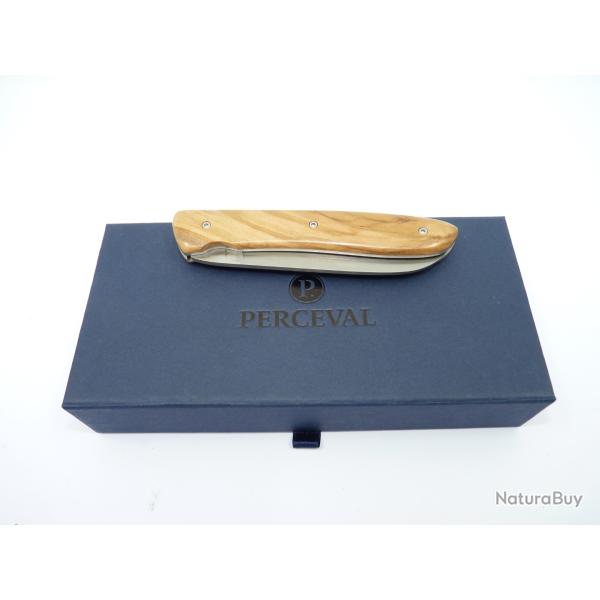 Couteau Perceval L08 manche en bois d'olivier