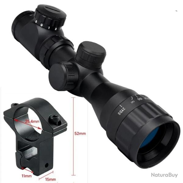 T�l�m�tre de port�e RVB 2-6x32AO -**11MM TALL- Paiement en 3 /4 fois -LIVRAISON GRATUITE