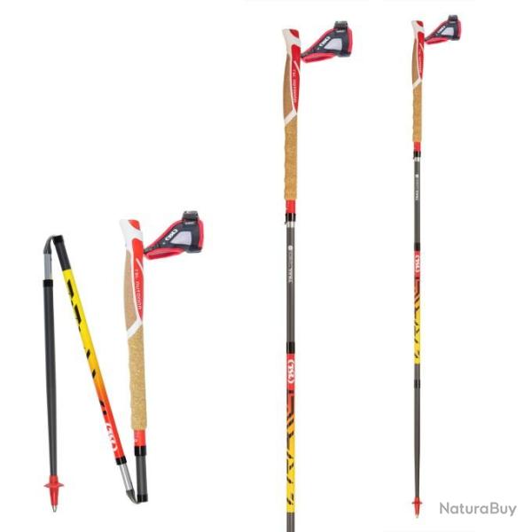 Btons de Trail TSL "Trail Carbon 4 Cork Cross" (fabriqu en France) 125 cm