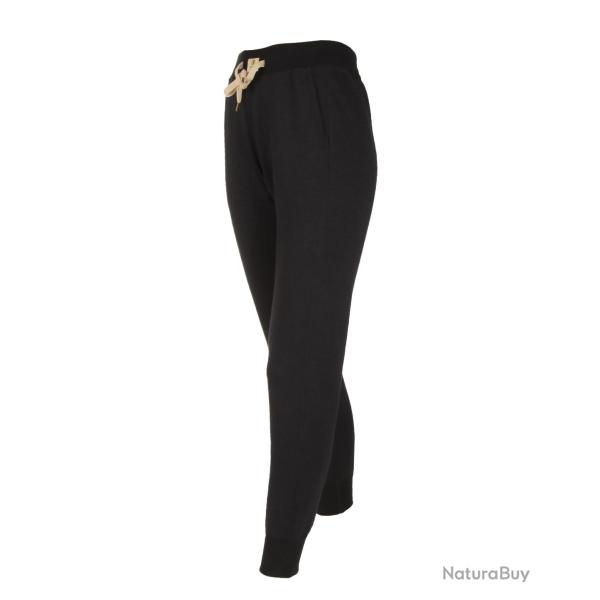 Pantalon femme laine m�rinos chaud noir S (small)