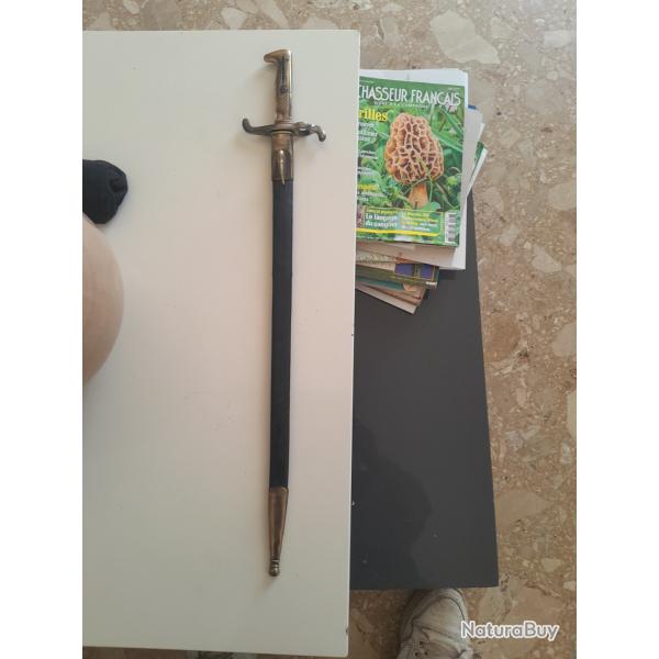 bayonette de parade   prusienne  modele  1871  avec  fourreau