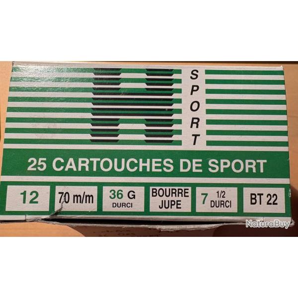 Cartouches Gilles H sport verte BT22 (lot de 3 boites)