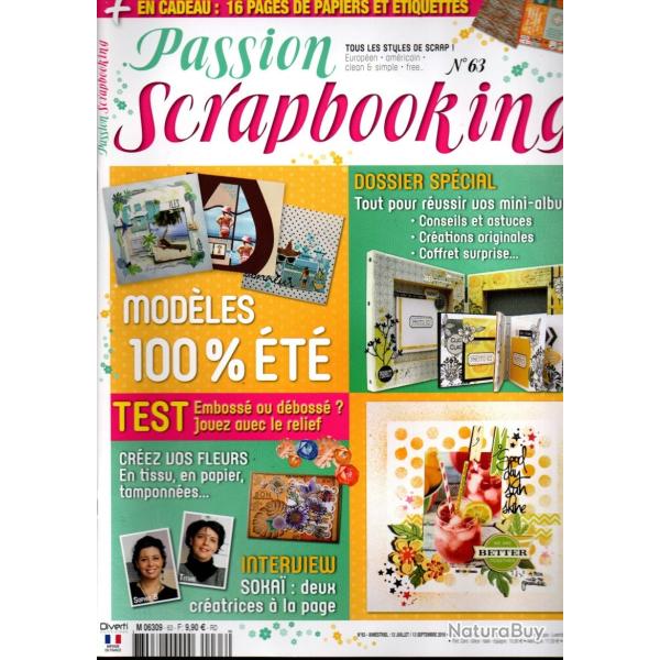 passion scrapbooking lot de 5 revues dont 2 hors s�rie
