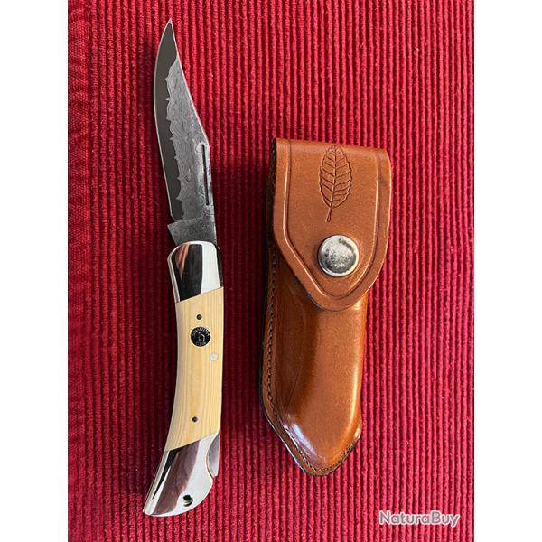 Couteau pliant Herbetz 502 en Damas