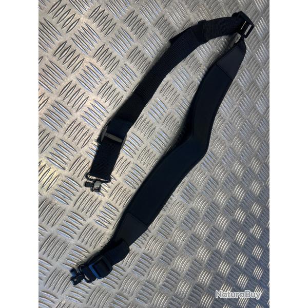 Sangle a bandouliere noir fusil carabine de chasse rembouree amovible avec 2 points fixation