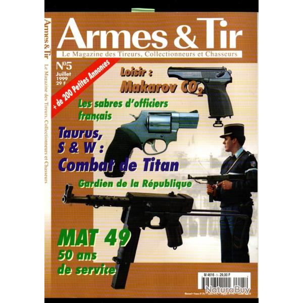 armes et tir 5 mat 49, beretta 3032 tomcat, makarov, chief's spcial, 1re croisade, taurus total