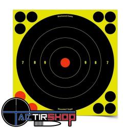 Cible R&eacute;active BIRCHWOOD CASEY SHOOToNoC BULL'S-EYE TARGET Diam&egrave;tre 20cm par 6