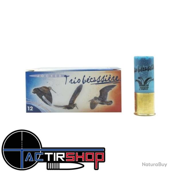 Munitions Jocker Trio B�cassi�re 36 C/12/70/25 - Bourre jupe - Boite de 10 cartouches