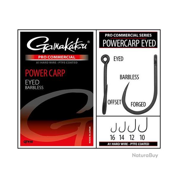 Hamecon powercarp eyed barbless 12