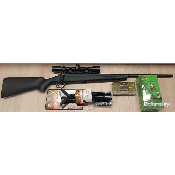 PACK RENARD CARABINE A VERROU REMINGTON 783 CALIBRE 243WIN + LUNETTE 3-9X42