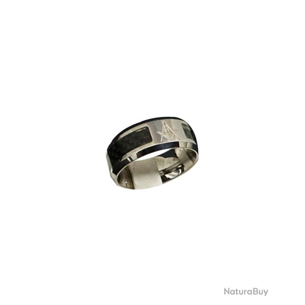 Bague maonnique carbone Taille 9