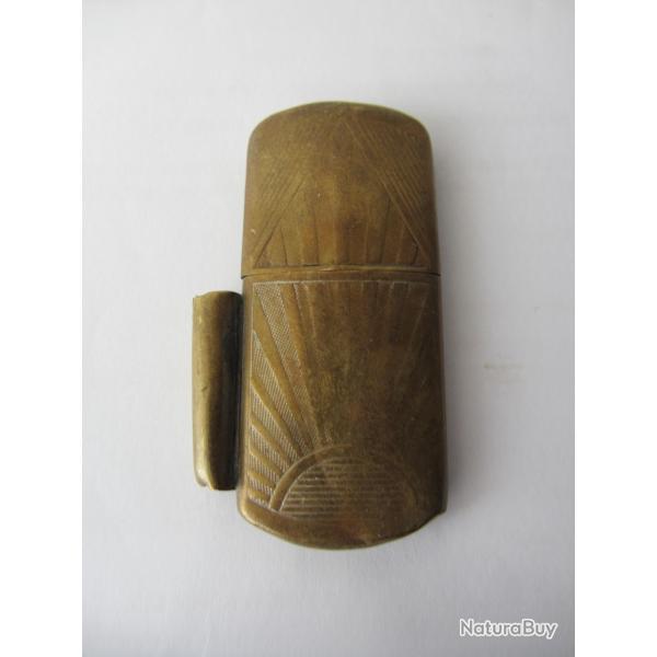 Briquet en laiton - Essence et amadou 1910/20