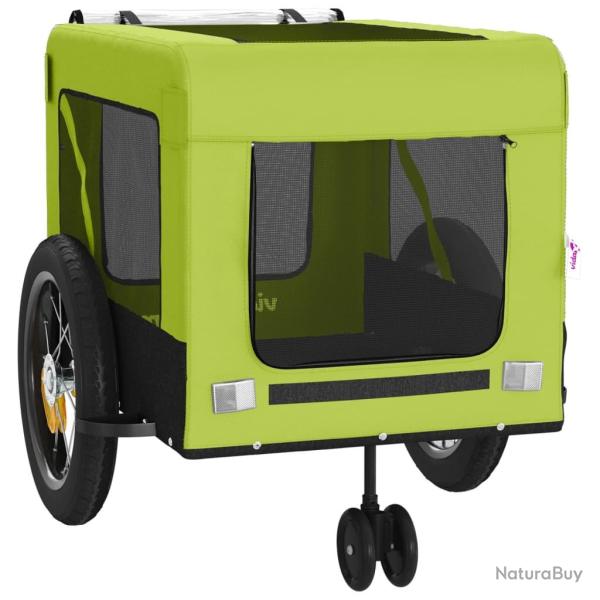 Remorque chariot transport de v�lo pour animaux de compagnie vert 02_0044287