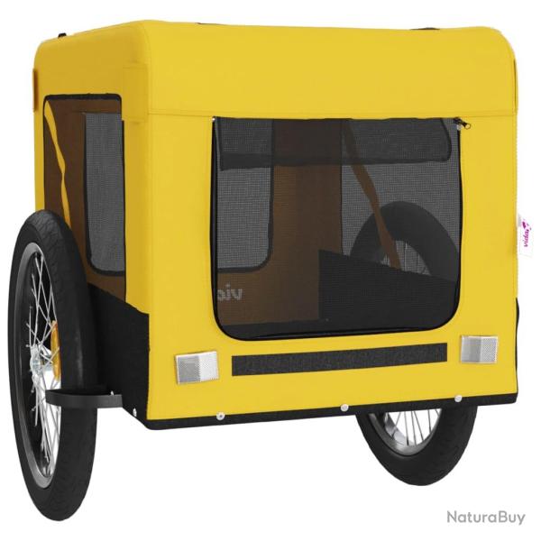 Remorque chariot transport de v�lo pour animaux de compagnie jaune 02_0044319