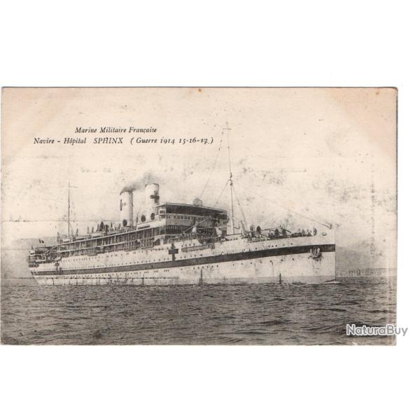 CPA  MARINE MILITAIRE FRANCAISE NAVIRE HOPITAL SPHINX N�186