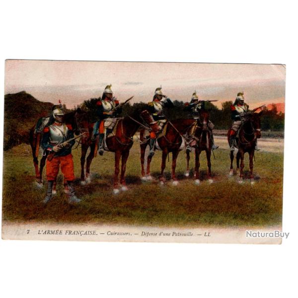 CPA  - L ARM�E  FRAN�AISE-  CUIRASSE D�FENSE DUNE PATROUILLE  N�814