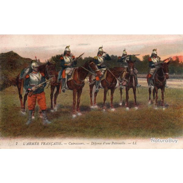 CPA  - L ARM�E  FRAN�AISE-  CUIRASSE D�FENSE DUNE PATROUILLE - N�7340