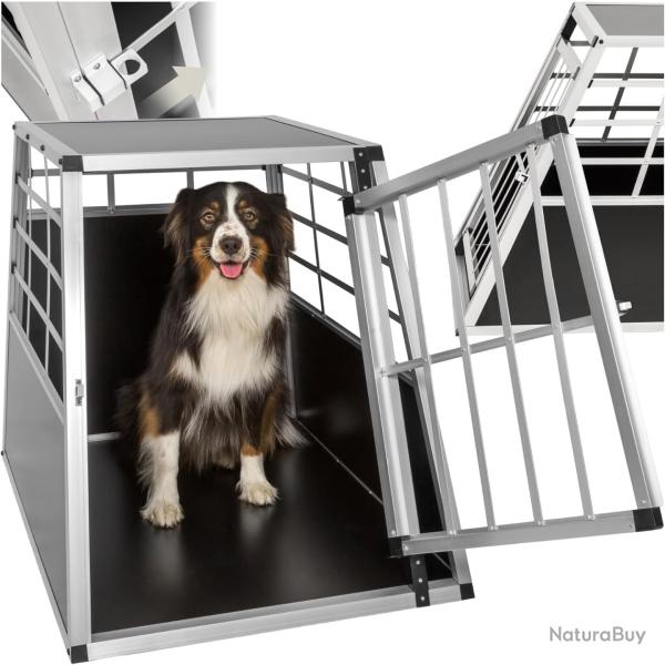 Cage de Transport Chien l�g�re & Solide avec 1 Porte et Grille Caisse Id�ale pour Voyage en Voiture