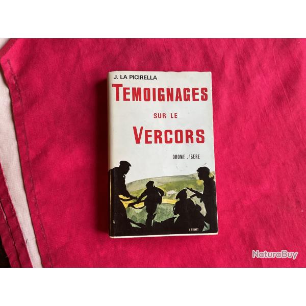 Livre, t�moignages sur le Vercors de J.La Picirella