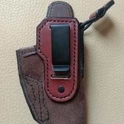 Holster cuir, Inside "IWB", Droitier, pour PA Smith & Wesson, s&eacute;ries des mod&egrave;les 59, 659, 5906