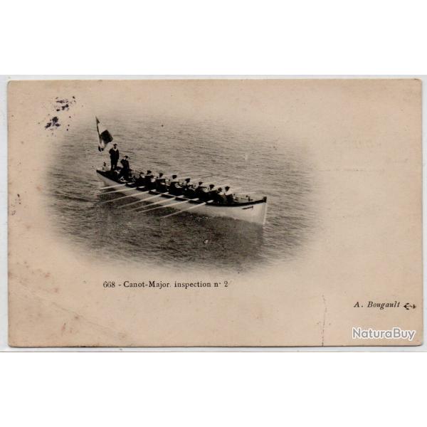 CPA  Marine Militaire- Bateau Militaire. - Canot-Major. inspection N�1173