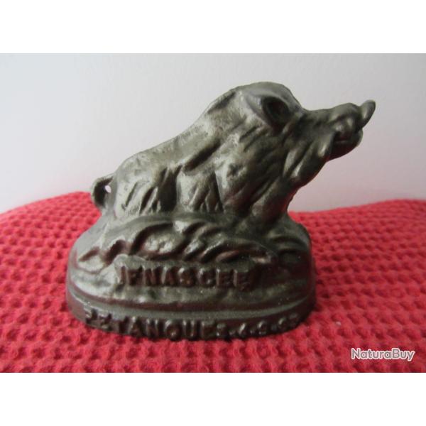 Sculpture sanglier en fonte d'acier 1983