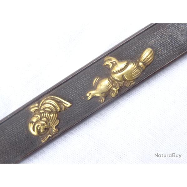 J166)  lot vrai kozuka  ,  pour sabre  japonais , l