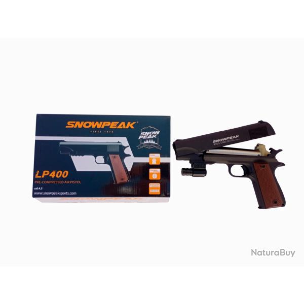 Pistolet PCP  � Pompage  LP400 Artemis Cal.  Cal. 4,5 mm , 95 m/seg. 312 Fps + Pointeur laser rouge.