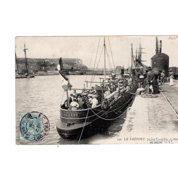 CPA - MARINE MILITAIRE -LE TREPORT - LE TORPILLEUR "Alarme " au Bassin N�304
