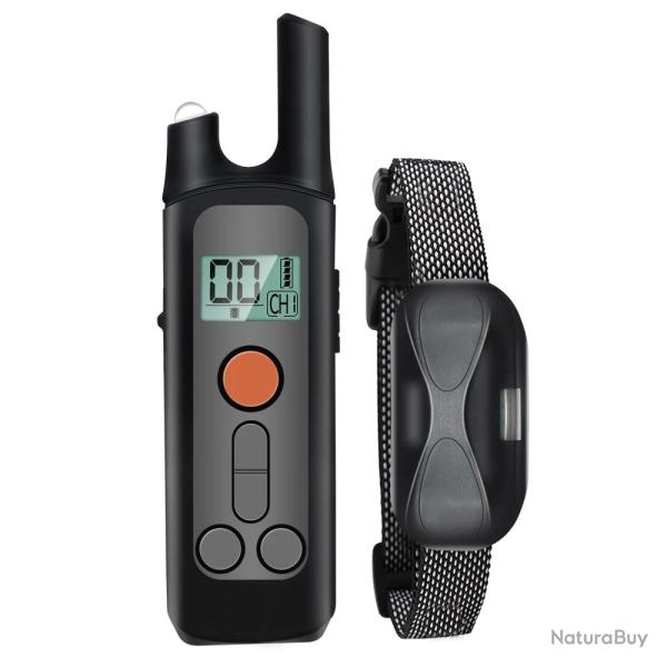 Collier de Dressage Chien �tanche 1000 m T�l�commande Choc �lectrique Vibration Bip Anti-Aboiement