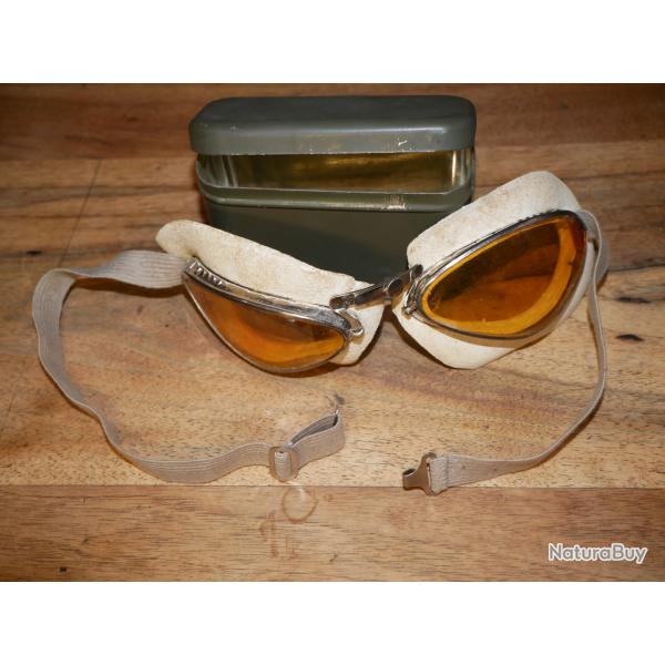 Paire de lunettes de troupes motoris�es Fran�aise mod�le 35