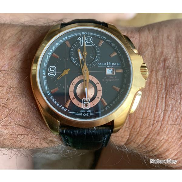 Montre Saint Honor� Coloseo Chronograph �dition Limit�e - Num�ro 50/300 dans le mondePlaqu� or rose