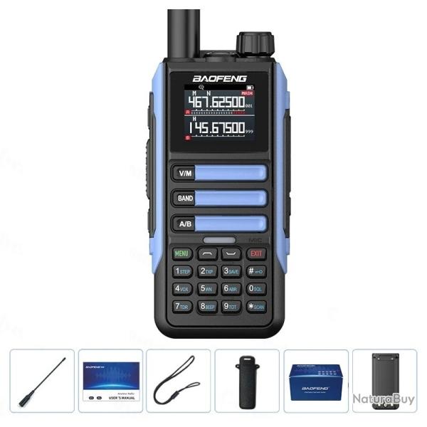 [Nouveaut� 2025] Talkie-walkie Baofeng UV-16 Max PRO V2 (Bleu) 15W - LIVRAISON GRATUITE