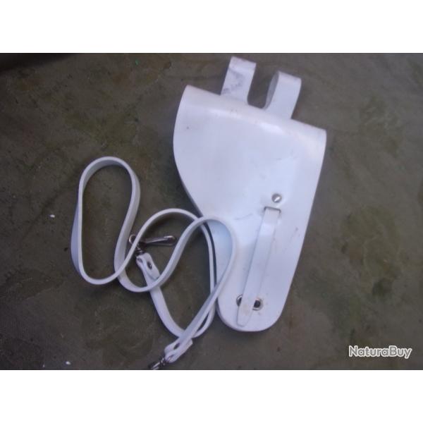 holster gendarmerie blanc dragonne