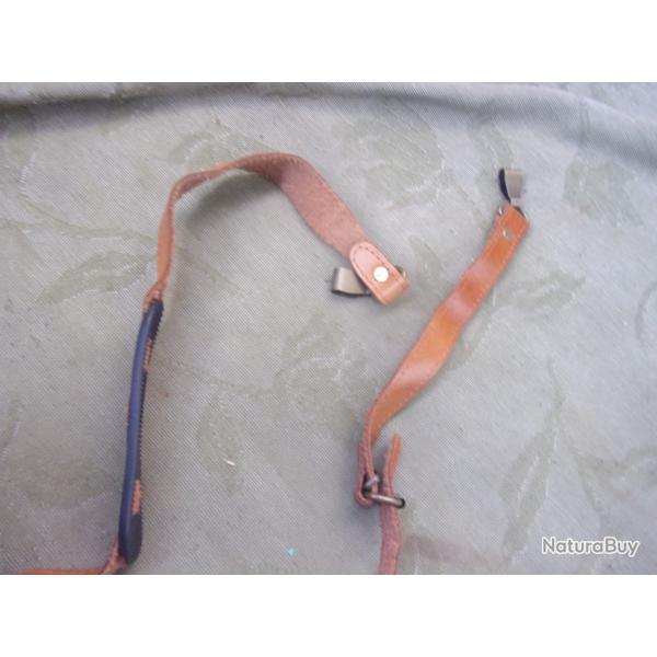 bretelle de fusil de chasse en cuir