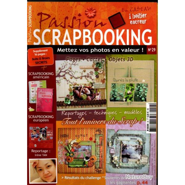 passion scrapbooking lot de 6 revues , 24,25,26,27,28,29