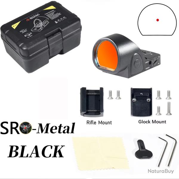 Mini collimateur de vise  point rouge, rflexe tactique -**SR0--Black