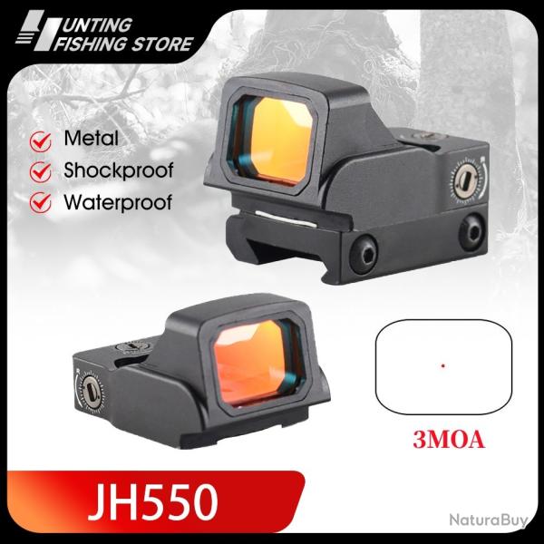 Viseur de lunette de vise  point rouge rail de 20mm, JH550, 3 MOA LIVRAISON GRATUITE !!