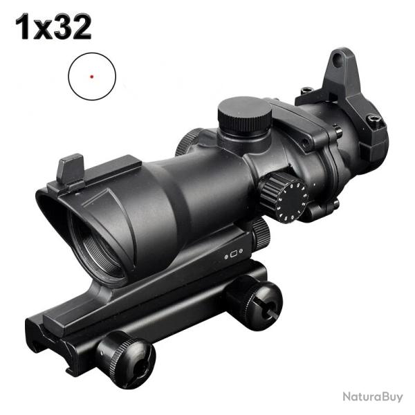 Lunette de vise optique compacte  point rouge 20mm, 1x32 LIVRAISON GRATUITE !!