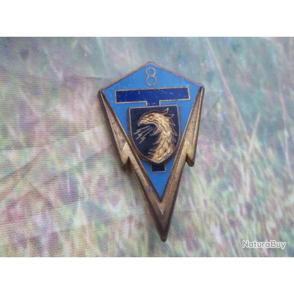 insigne militaire 8e r�giment transmissions DIRISI �le-de-France H 698 Fraisse
