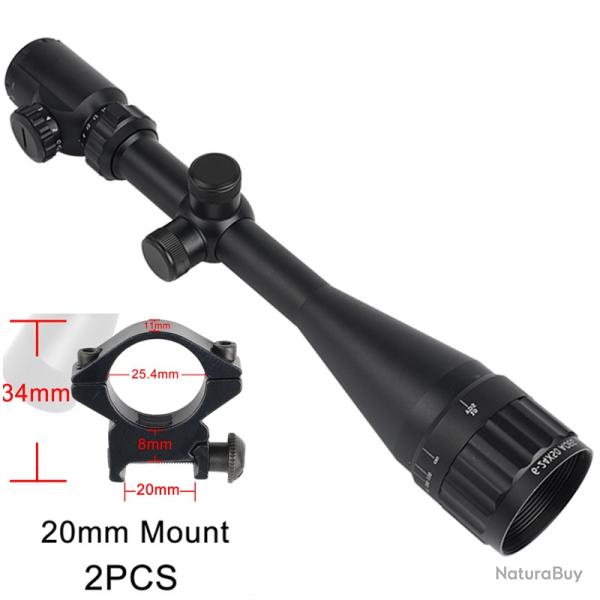 Lunette de vise laser avec point rouge et vert  6-24x50 AOEG -**Scope 20MM LIVRAISON GRATUITE !!