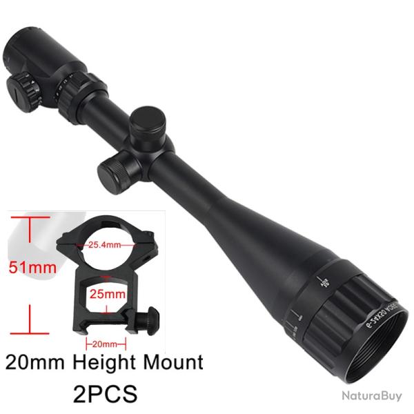 Lunette de vise laser avec point rouge et vert  6-24x50 AOEG -**Scope 20MM T LIVRAISON GRATUITE !!