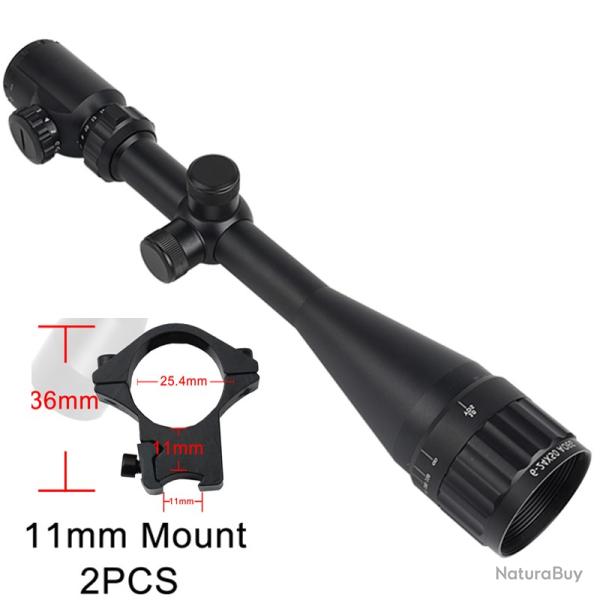 Lunette de vise laser avec point rouge et vert  6-24x50 AOEG -**Scope 11MM