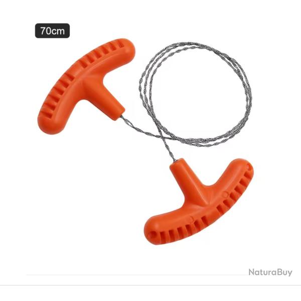 scie � corde � main Portable scie � fil en acier inoxydable avec poign�e