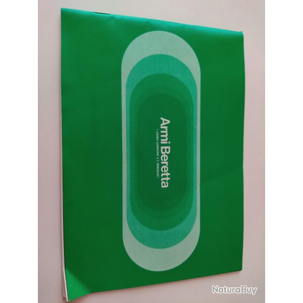 Ancienne Notice publicitaire BERETTA. Fusil carabine, pistolet cartouche accessoires