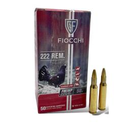 Munitions FIOCCHI 222 Rem FMJ HP 50gr x50
