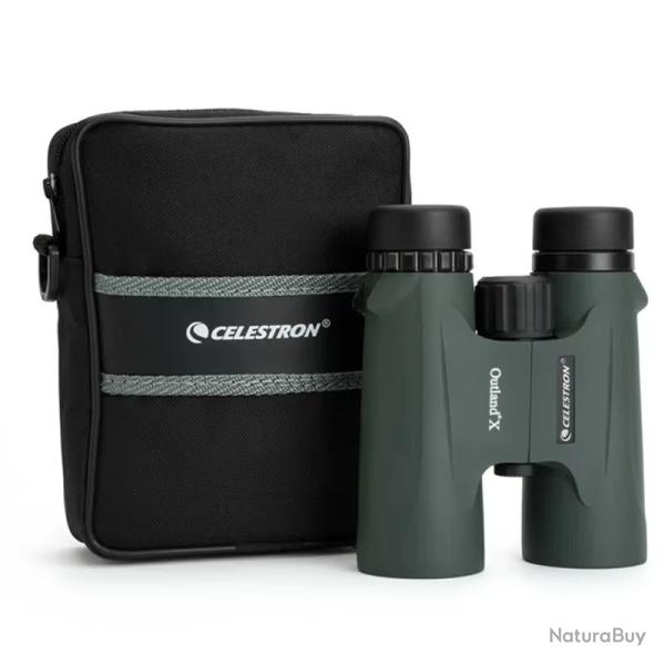 JUMELLES 10x42 CELESTRON OUTLAND ETANCHES HOUSSE VERTES ADULTE CAMPING PLEIN AIR BINOCULAIRES NEUVES
